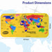 Aditi Mapster World Map EVA Foam Puzzle Set by Your Brand