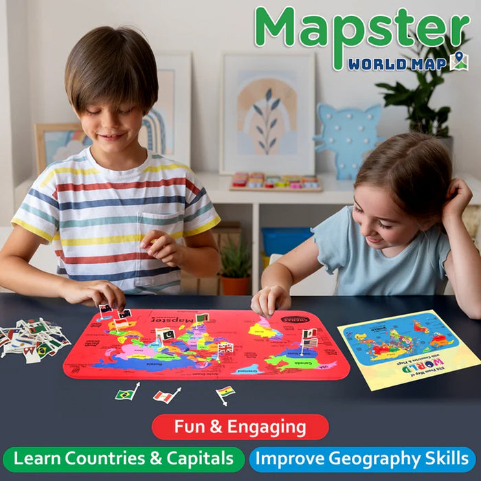 Aditi Mapster World Map EVA Foam Puzzle Set by Your Brand