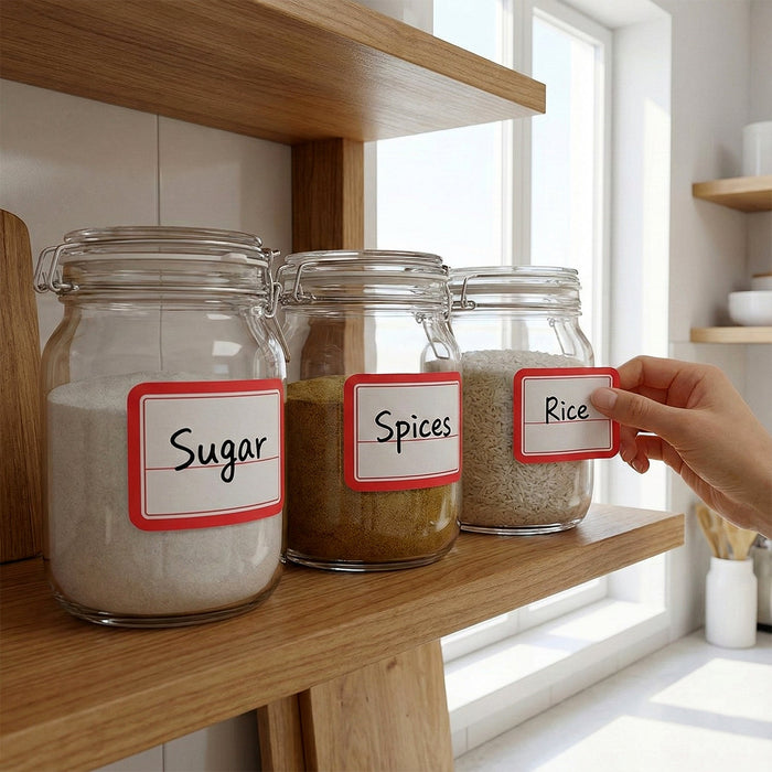 Writable Label Stickers – 50 Sheets by Your Brand