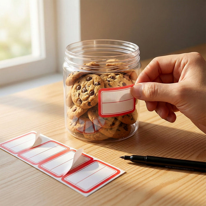 Writable Label Stickers – 50 Sheets by Your Brand
