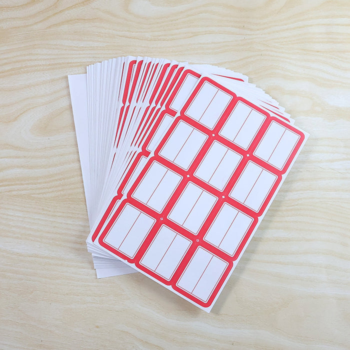 Writable Label Stickers – 50 Sheets by Your Brand