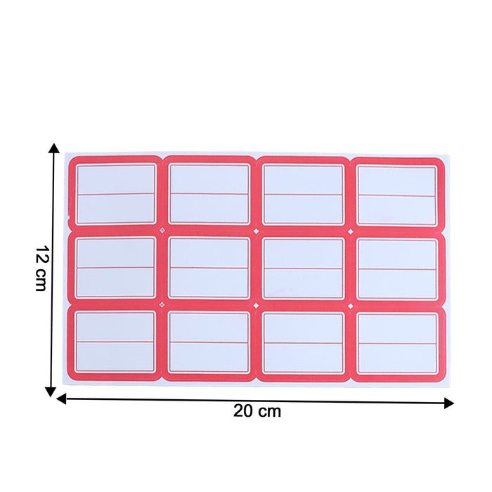 Multipurpose Writable Label Stickers (5 Sheets Set) by Your Brand