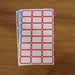 Multipurpose Writable Label Stickers (5 Sheets Set) by Your Brand