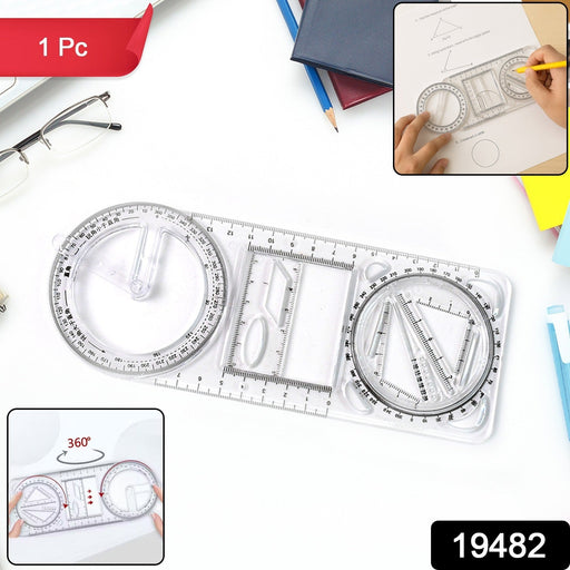 Multi-Functional Geometry Drawing Tool (1 Pc) by Your Brand