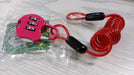3-Digit Travel Combination Lock of Zinc Alloy, Small Safe Combination Padlock Resettable Number Lock Small Colorful Code Locks for Lockers Suitcases Luggage With Safety Lanyard Spring Coil Wire Disc Brake Lock Reminder Cable by Your Brand