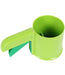 Plastic flour sifter for smooth and consistent sifting during baking and cooking.