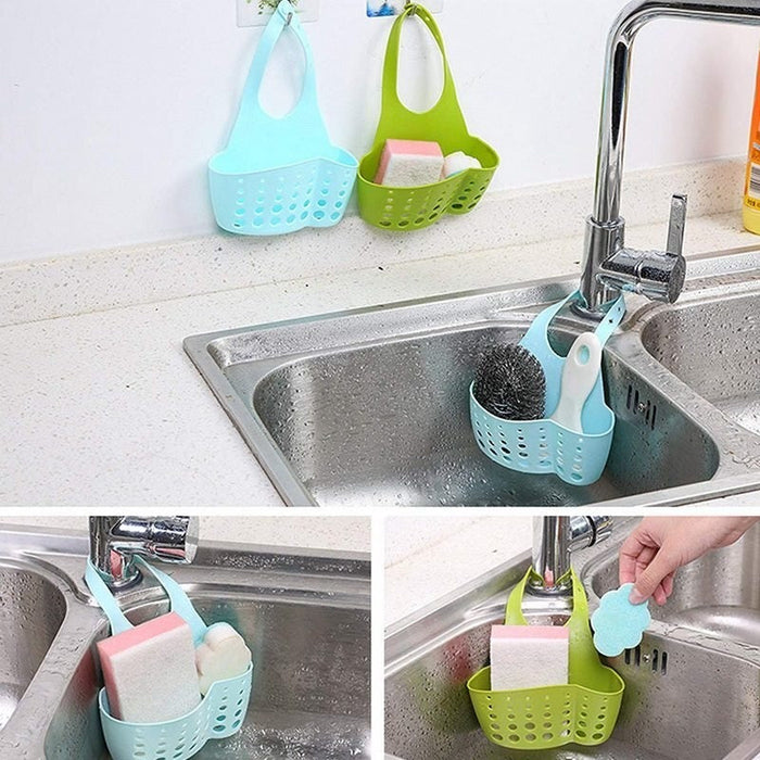 Adjustable Kitchen Bathroom Water Drainage Basket with Faucet Sink Caddy by Your Brand