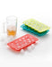 Heart-shaped ice cube tray, adds a festive touch to drinks.