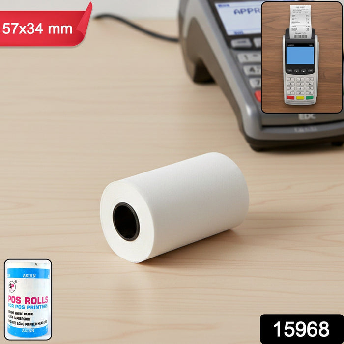 Thermal Label Roll for Barcode Printing (57 x 34 Cm) by Your Brand