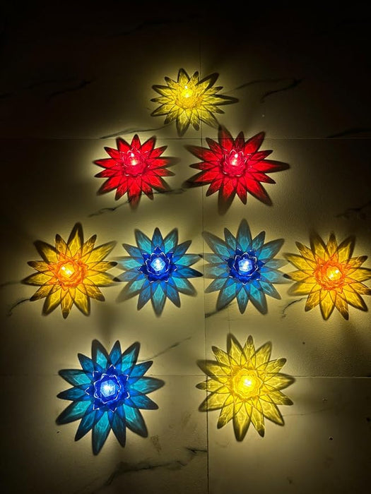 Dropdash Lotus Reflection Diya(Pack of 12) - Jewellery