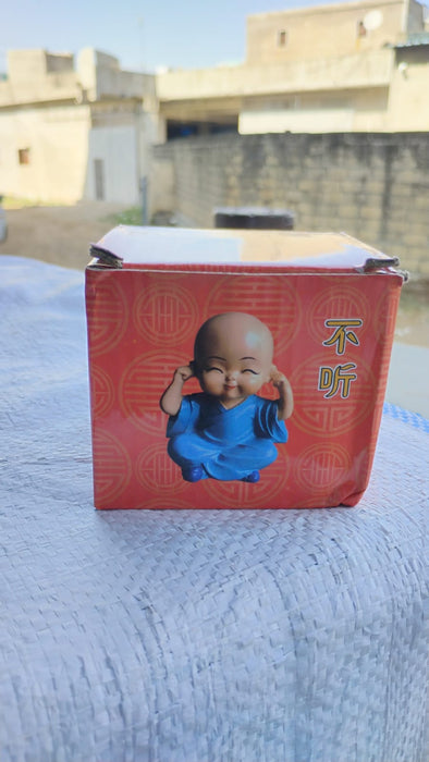 4-Piece Baby Buddha Statue Set