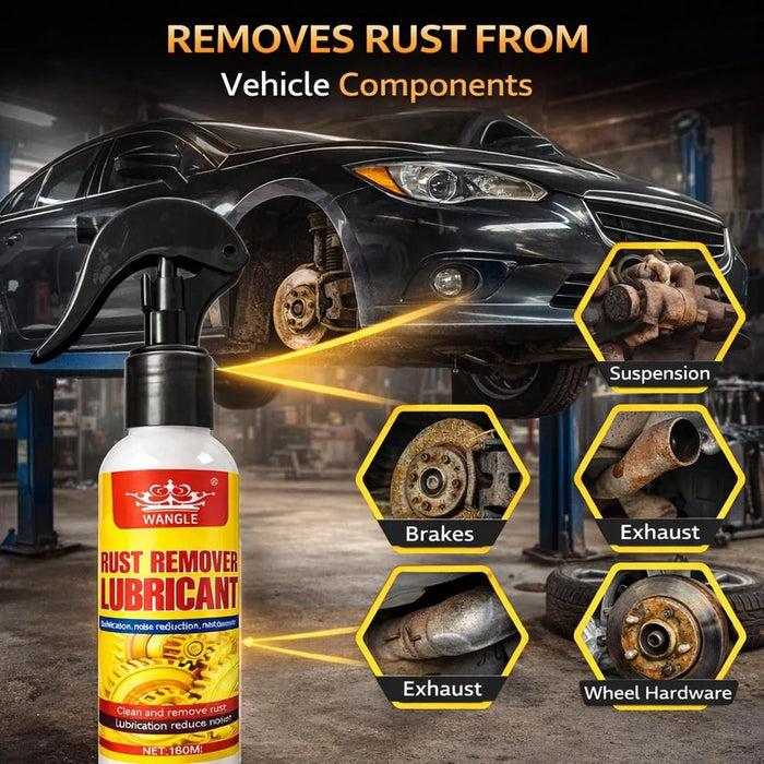 18058 Rust Remover Spray for Car & Bike (Pack of 2)| Multi-Purpose Rust Cleaner Spray for Metal Surfaces | Instant Rust-Off & Protect Formula - Protectants Motorcycle Spray Cans
