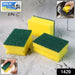 Scrub Sponge 2 in 1 PAD for Kitchen, Sink, Bathroom Cleaning Scrubber (3 Pc) by Your Brand