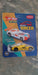 Die-cast street racer car toy, from above