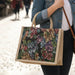 Multipurpose Floral Print Carry Hand Bag 1 Pc 29x33 Cm by Your Brand