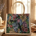 Multipurpose Floral Print Carry Hand Bag 1 Pc 29x33 Cm by Your Brand