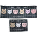 soft floor mat set with printed design