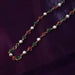 Traditional Multicolor Beaded Pearl Necklace with Red & Green Stone (1 Pc) by Your Brand