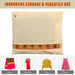 Zip Closure Saree Storage Bag (14.5x16.5 cm, Pack of 6) by Your Brand