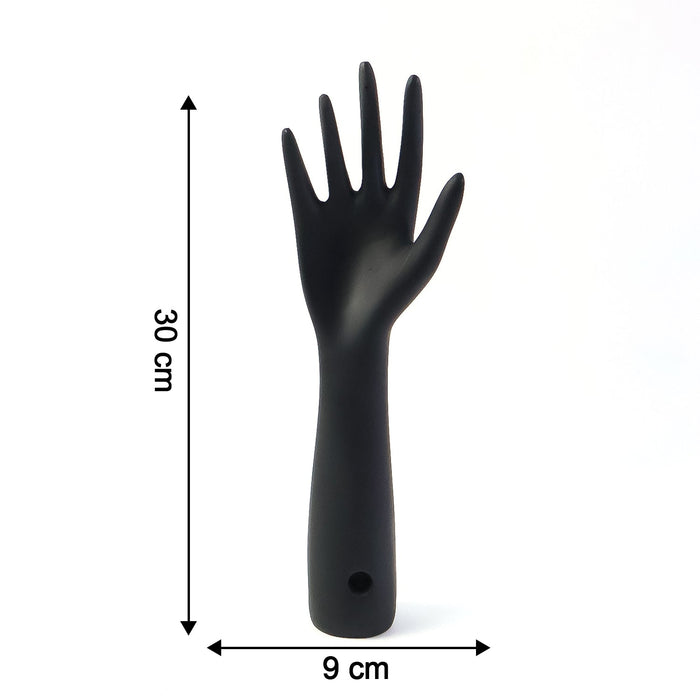 Elegant Black Hand-Shaped Jewelry Display Stand (1 Pc) by Your Brand