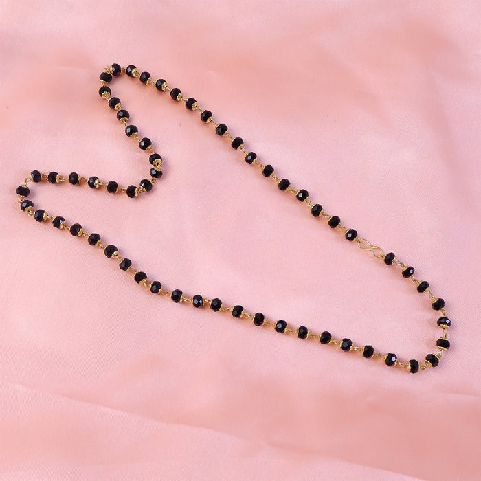 Traditional Black Beads Mangalsutra Style Necklace for Women (1 pc) by Your Brand
