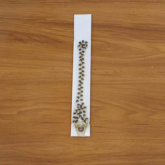 Traditional Black Beads Mangalsutra Style Necklace for Women (1 pc) by Your Brand