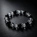 Elegant Dual-Tone Crystal Beaded Stretch Bracelet (1 Pc) by Your Brand