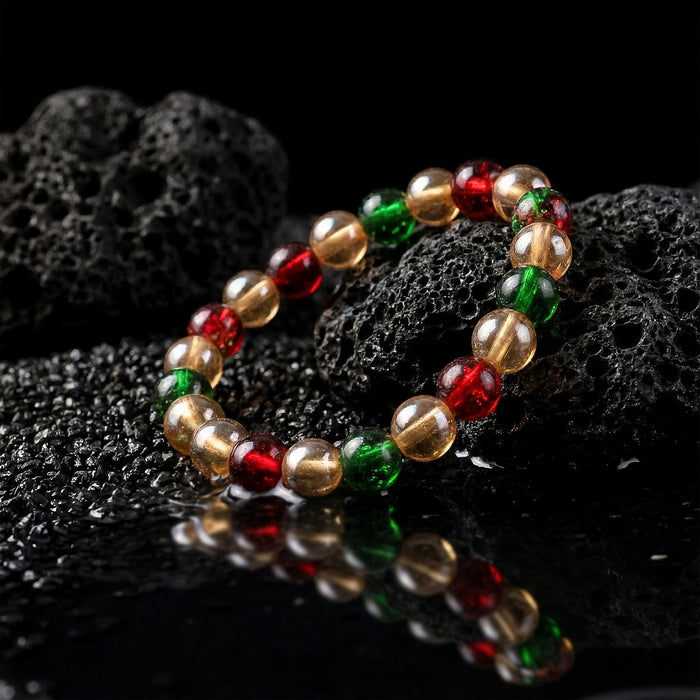 Multicolor Glossy Bead Stretch Bracelet (1 Pc) by Your Brand