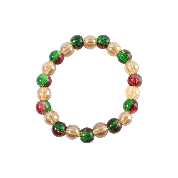 Multicolor Glossy Bead Stretch Bracelet (1 Pc) by Your Brand