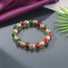Multicolor Glossy Bead Stretch Bracelet (1 Pc) by Your Brand