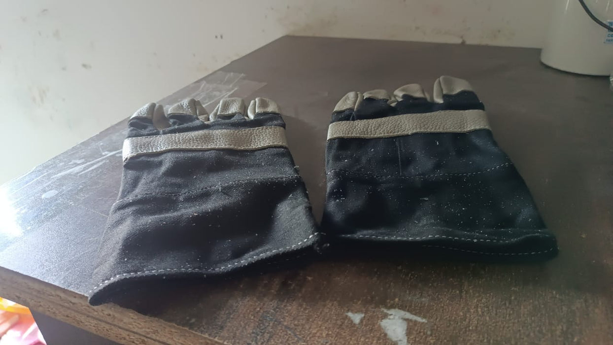 Gloves Gardening Gloves for Men Women Leather Gloves Heavy Duty Gloves (1 Pair) by Your Brand