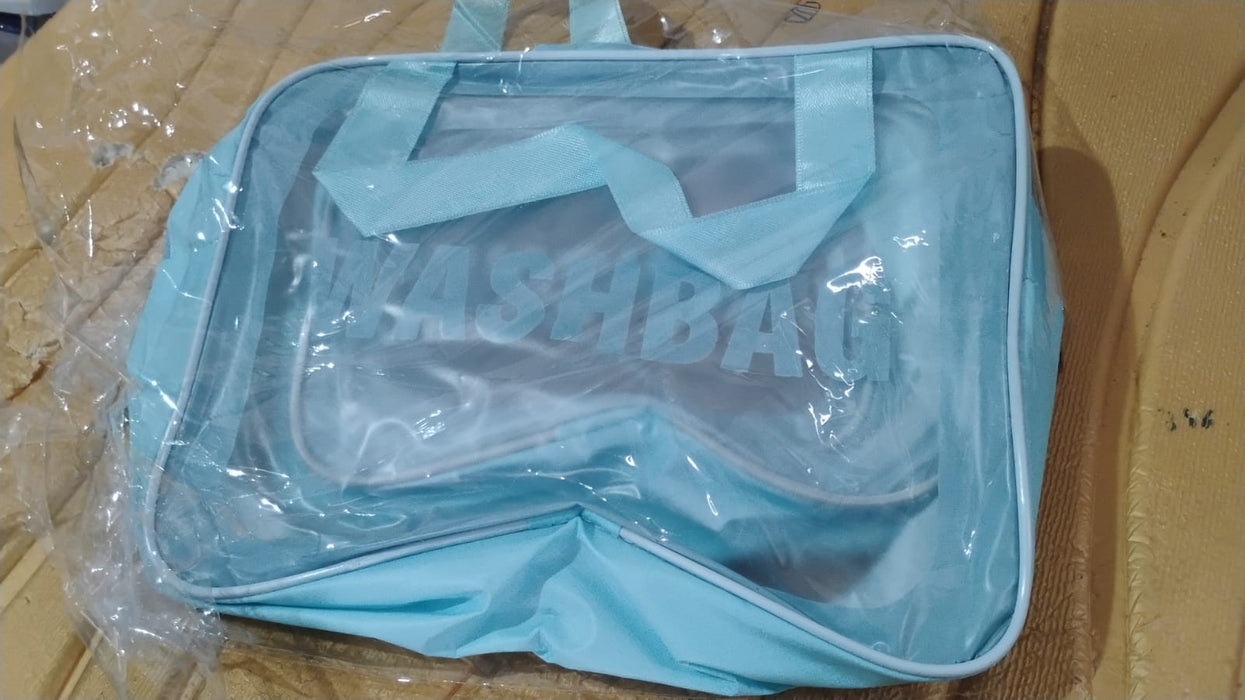 3-IN-1 Waterproof Transparent Travel Toiletry Bag Set by Your Brand