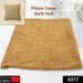 Soft Corduroy 16x16 Throw Pillow Cover Square Decorative Cushion Case (1 Pc) by Your Brand