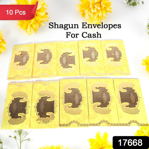 Wedding & Celebration Money Gift Envelopes for Shagun & Gifting (10 Pcs Set) by Your Brand
