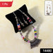 Premium Multicolor Beaded Oxidised Necklace (1 Pc Set) by Your Brand