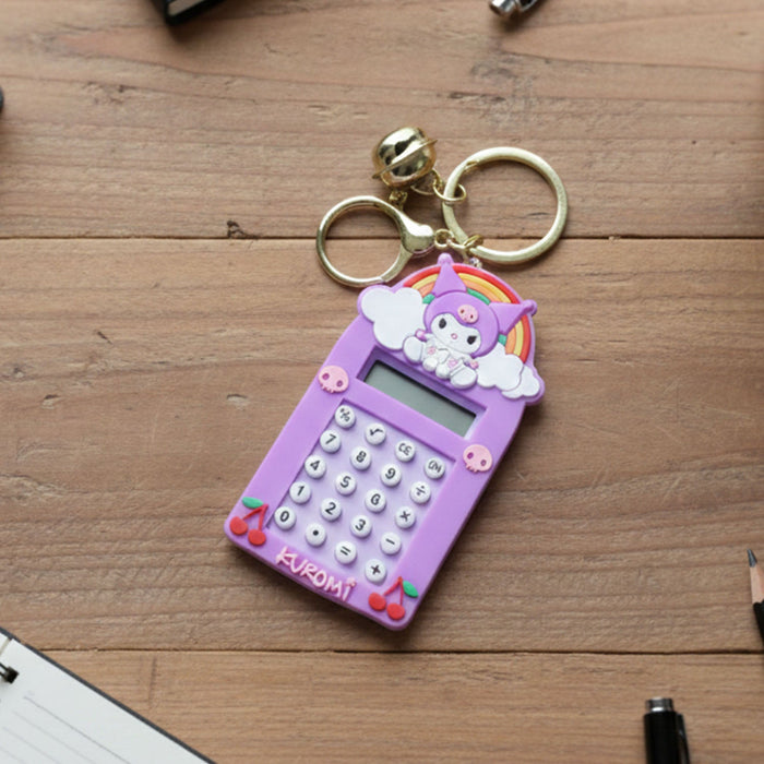 Cute Cartoon Kuromi Calculator Keychain with Mini Digital Display (1 Pc) by Your Brand