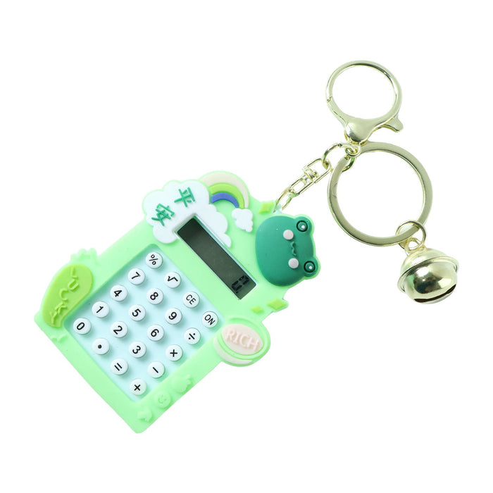 Cute Frog Cartoon Calculator Keychain with Mini Digital Display (1 Pc) by Your Brand