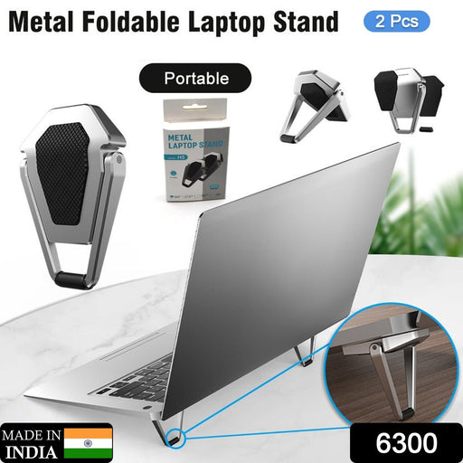 Mini Metal Folding Portable Stand Compatible with Every Laptop, Keyboard by Your Brand