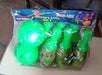 Colorful bowling pins and ball in kids' game set