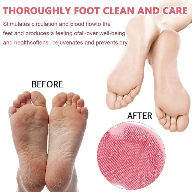 Silicone Multiuse Scrubber for Bath & Foot Cleaning | Soft Exfoliating Body Scrubber
