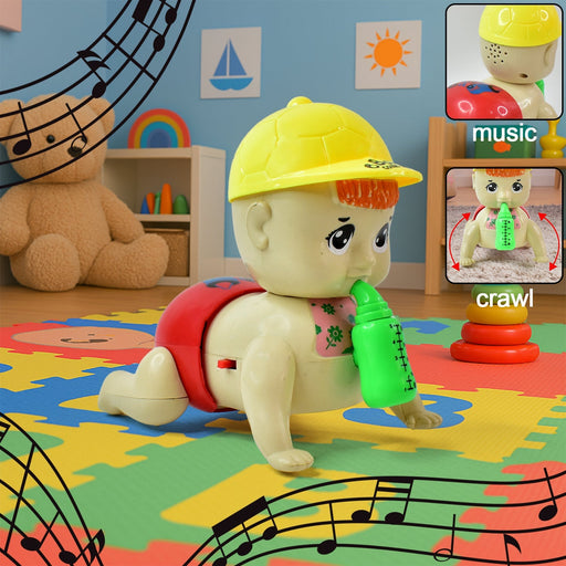 Battery Operated Crawling Baby Toy with Music by Your Brand