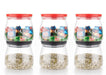 Airtight matka-shaped jar in multicolour