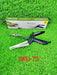 Versatile black clever cutter with stainless steel.