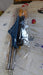 Long handle cleaning brush with rotating wiper, for bathroom and kitchen