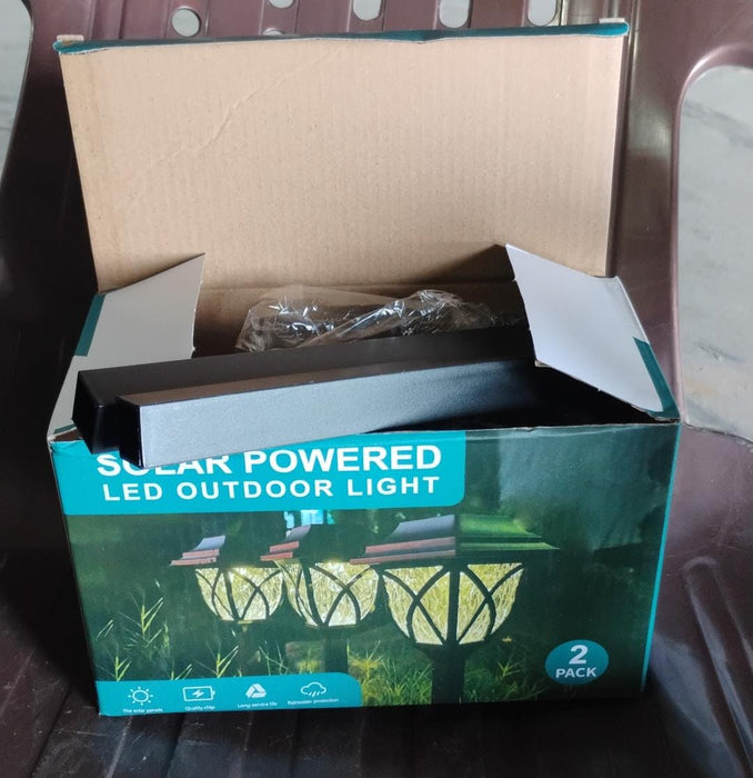 Solar Pathway Lights Outdoor Garden Lights (2 Pcs Set) by Your Brand