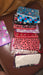 Women's zip pouch, reusable and washable, mixed designs