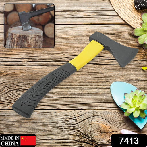 Gardening Tools Hatchet Axe Fiberglass Rubber Handle Safety Axe Pick 972 gm by Your Brand