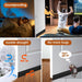 1 Meter Self-Adhesive Silicone Door Bottom Seal Strip - comparison shot