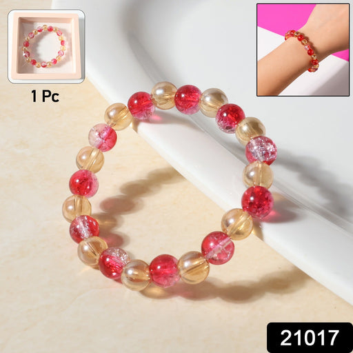 Elegant Beaded Stretch Bracelet (1 Pc) by Your Brand