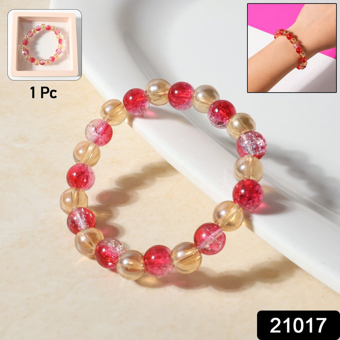 Elegant Beaded Stretch Bracelet (1 Pc) by Your Brand